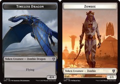 Timeless Dragon (6) // Zombie (3) Token